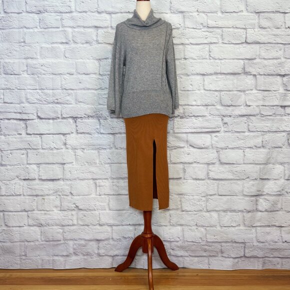 Alexia Admor Copper Ribbed Pencil Skirt - Picture 5 of 9